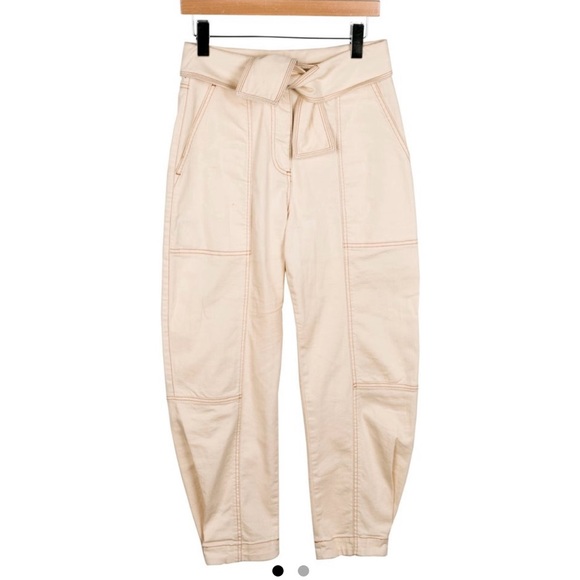 Ulla Johnson Cream Ankle Pant - Size 8